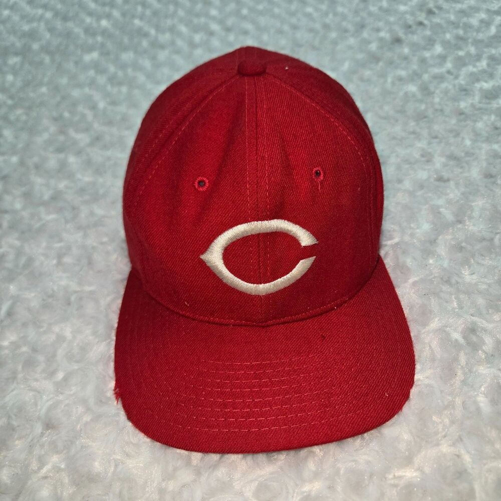 Sports Specialties C Fitted Baseball Hat Cincinnati Reds the Pro Mens 7 1/8 Red